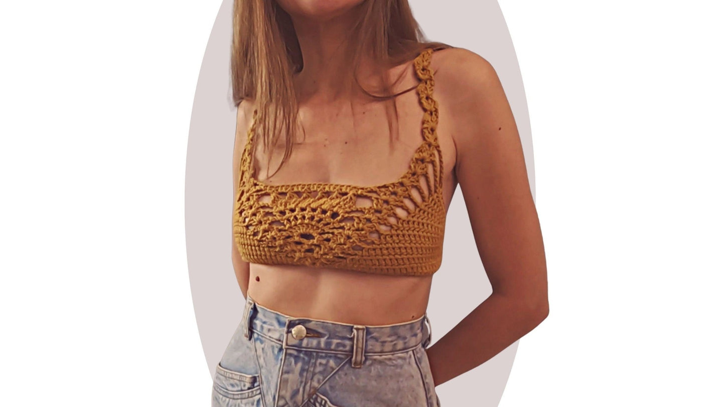 Crochet Top Pattern - Solar - Mermaidcat Designs