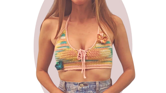 Crochet Top Pattern - Y2K Butterfly - Mermaidcat Designs