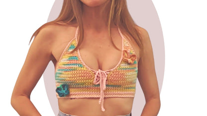 Crochet Top Pattern - Y2K Butterfly - Mermaidcat Designs