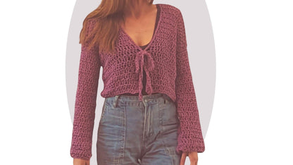 Easy Crochet Cardigan Pattern - Starling - Mermaidcat Designs