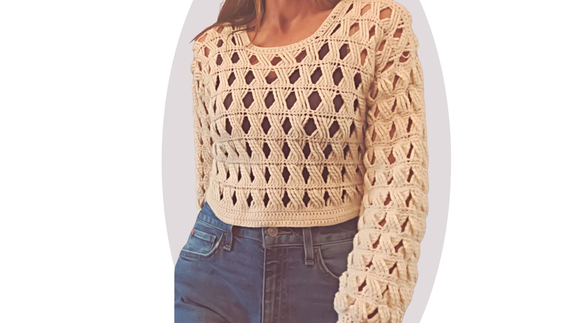 Crochet Sweater Pattern - Woodland - MermaidcatDesigns